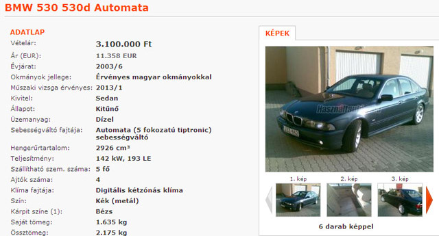 Forr�s: www.hasznaltauto.hu